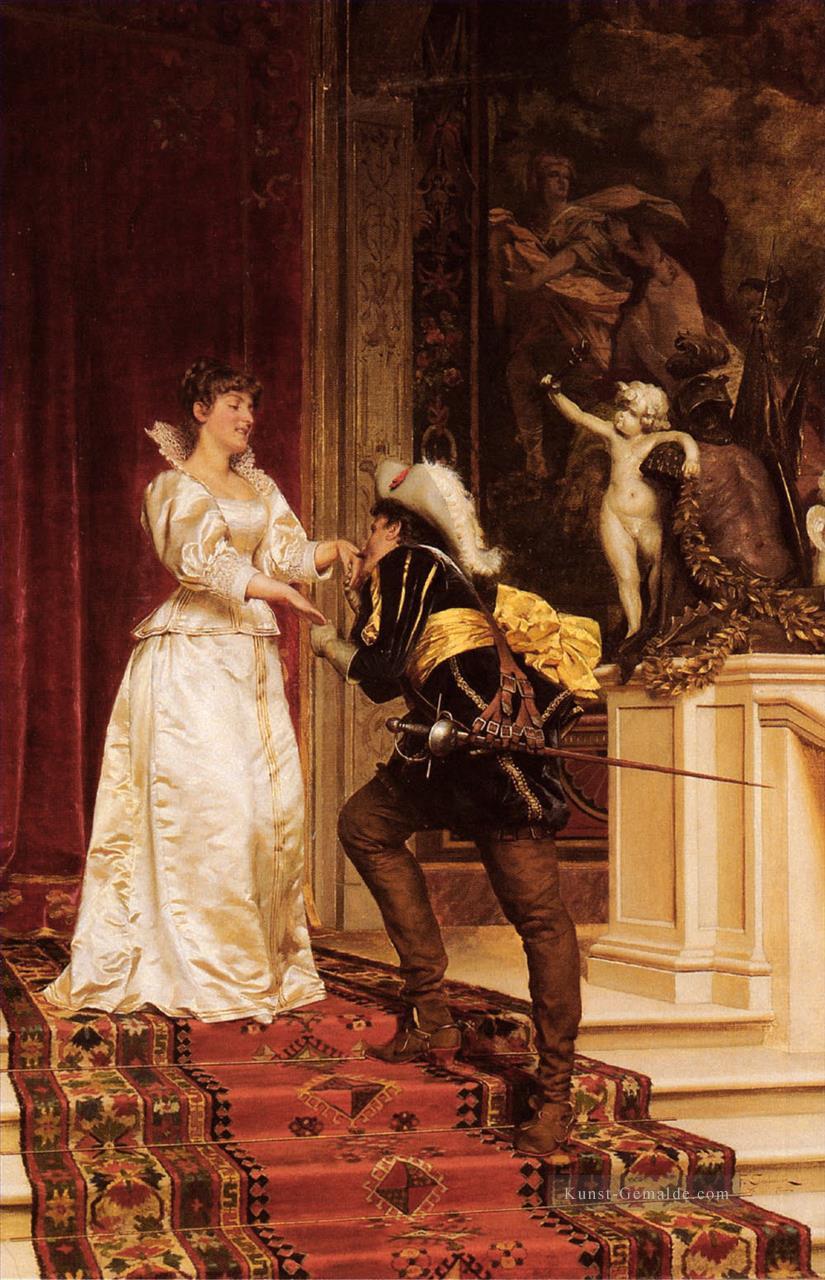Die Cavaliers Kuss Dame Frederic Soulacroix Ölgemälde